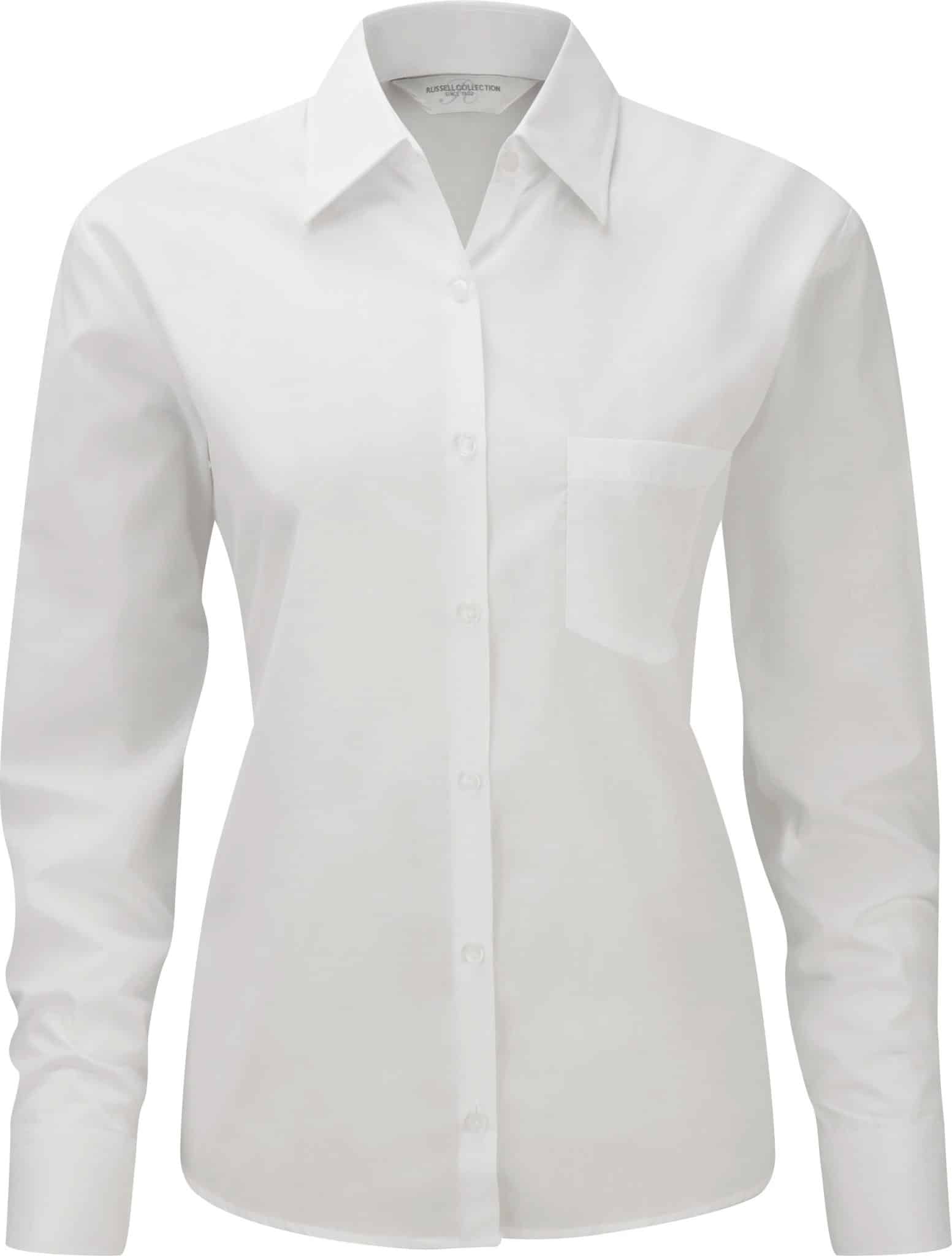 Miniature 4 pour Chemise femme popeline polycoton manches longues