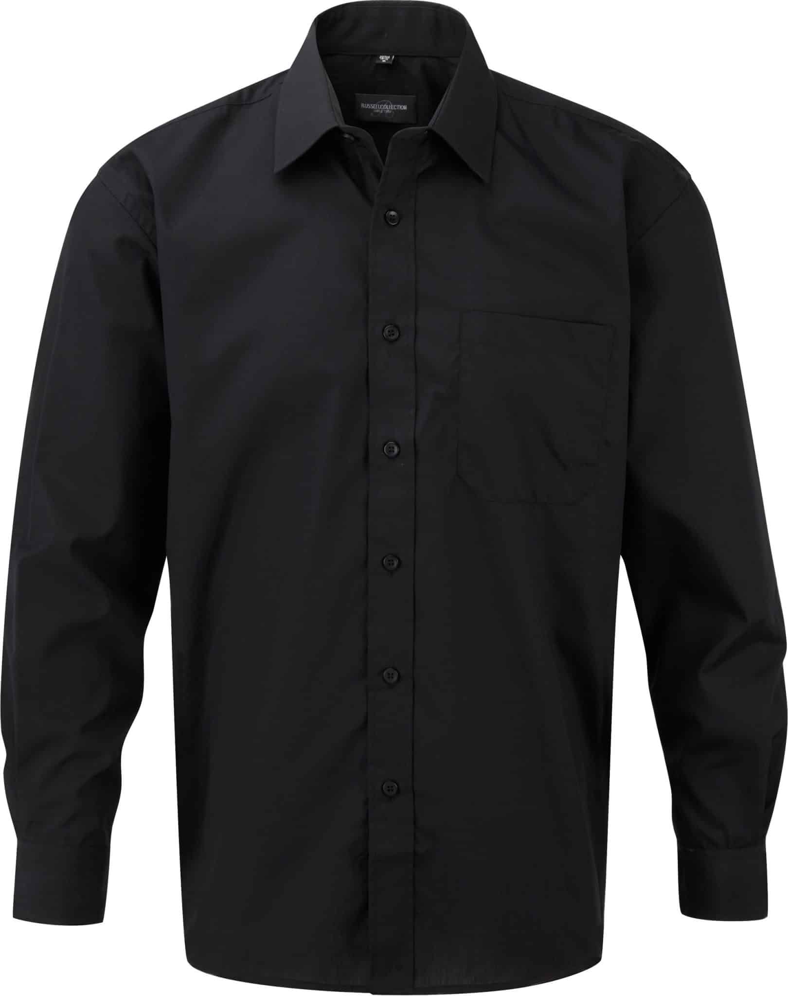 Miniature 3 pour Chemise homme popeline polycoton manches longues
