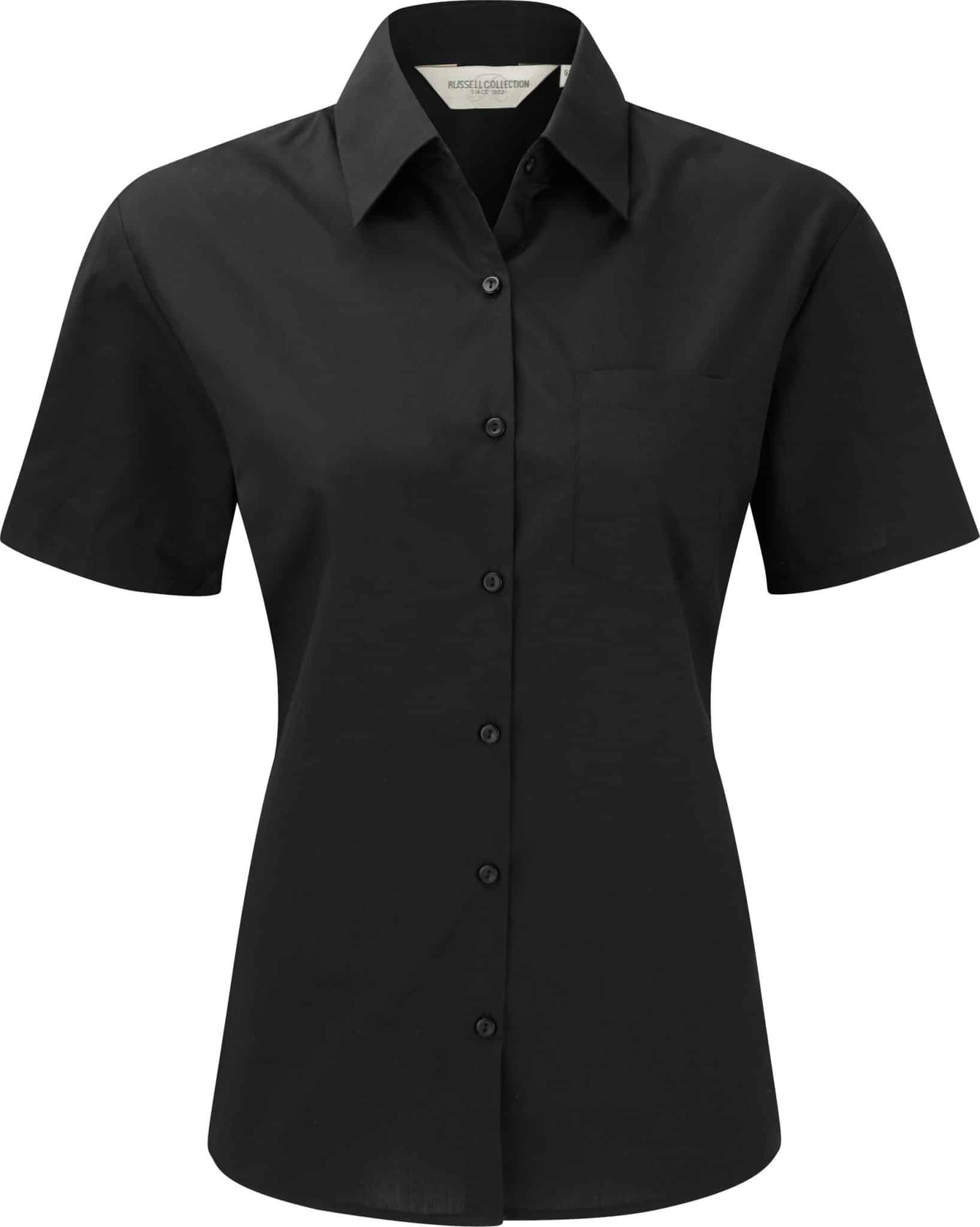 Miniature 3 pour Chemise femme popeline polycoton manches courtes