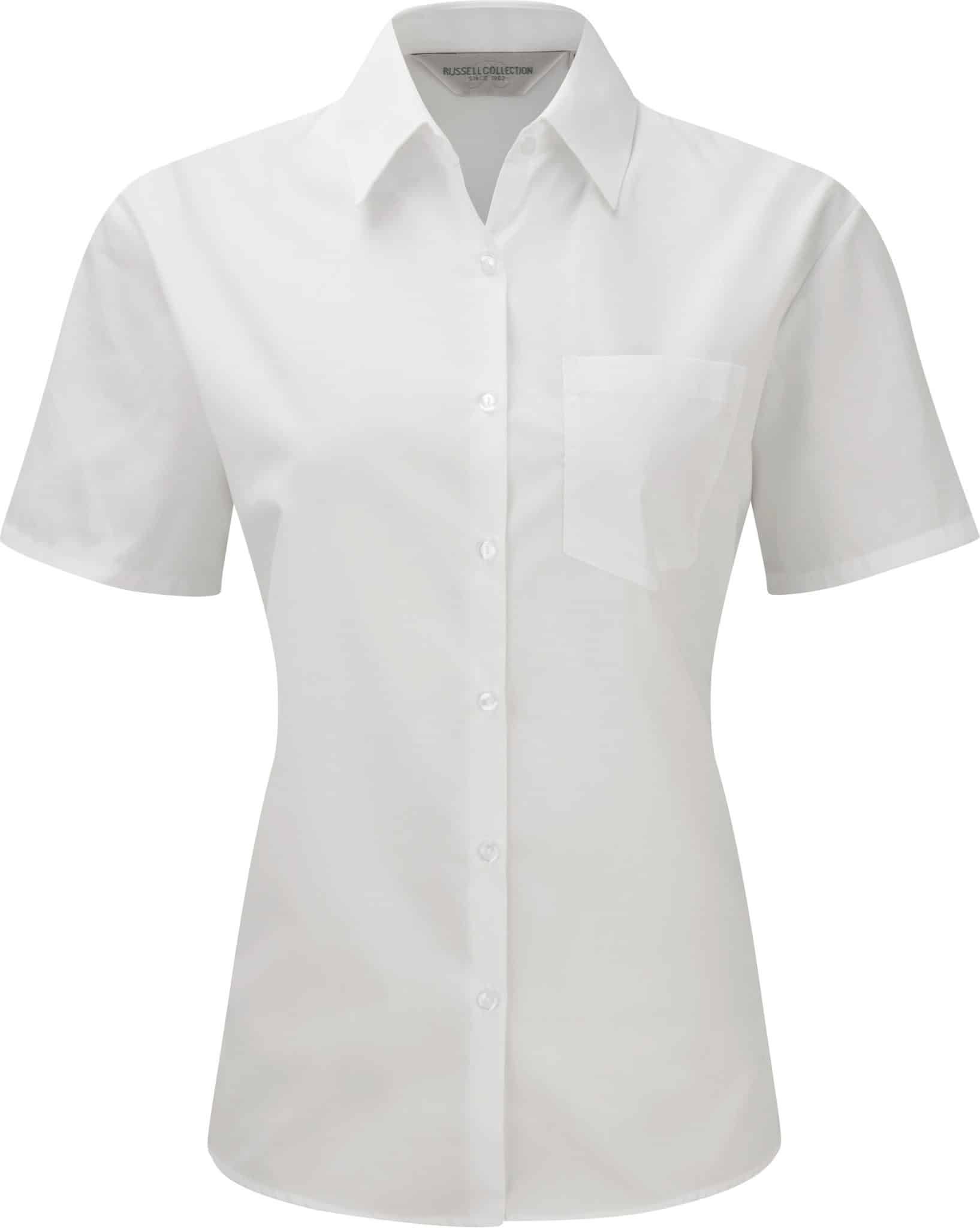 Miniature 4 pour Chemise femme popeline polycoton manches courtes