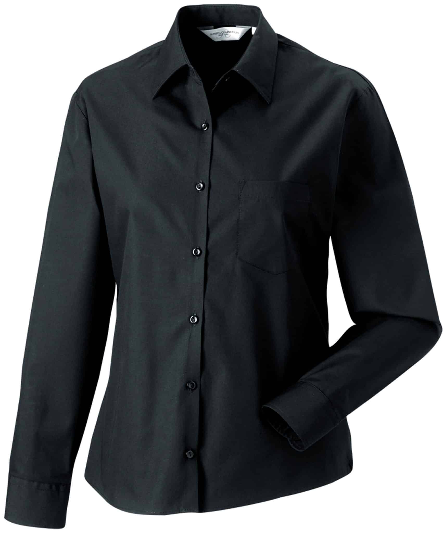 Miniature 3 pour Chemise femme popeline pur coton manches longues