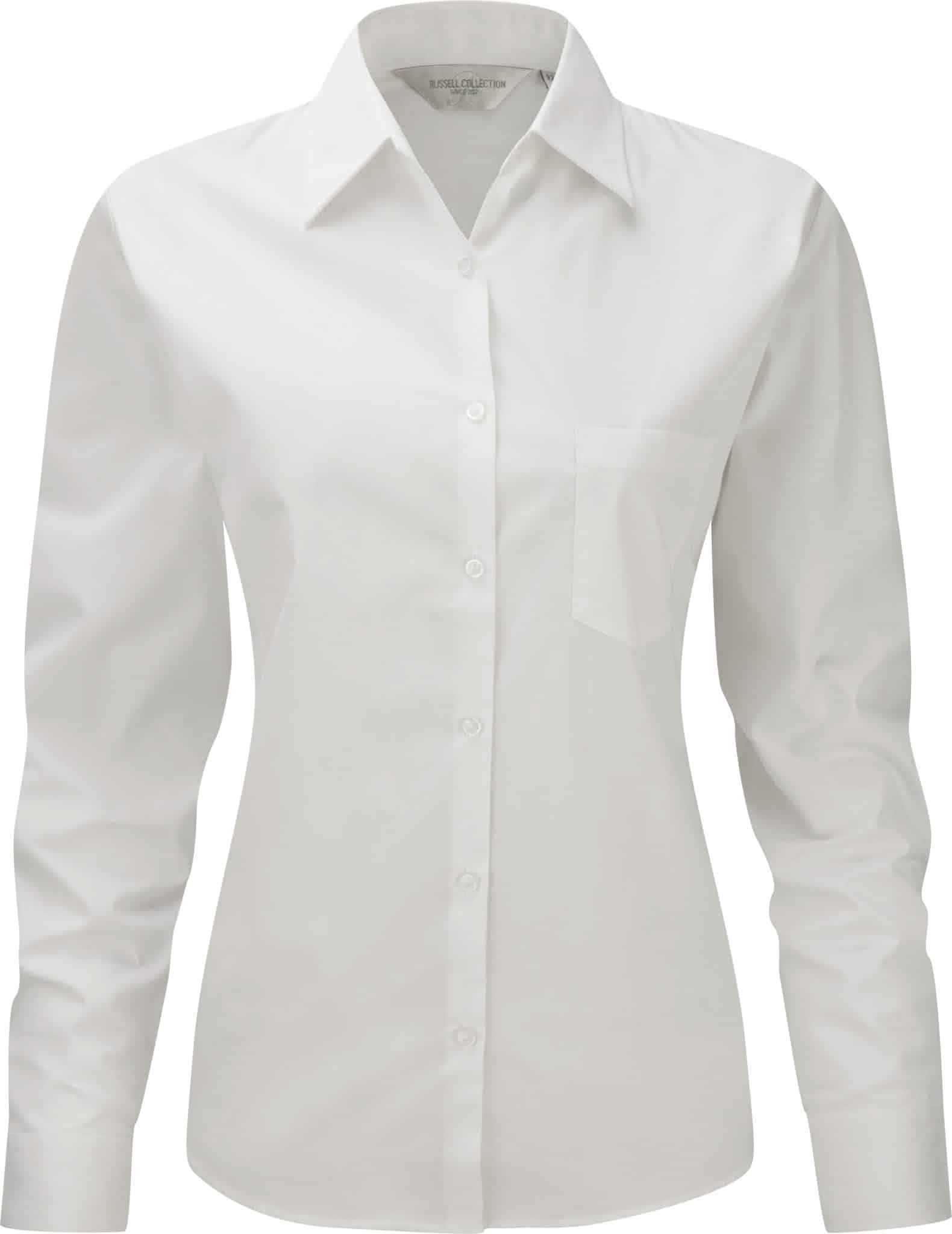 Miniature 4 pour Chemise femme popeline pur coton manches longues
