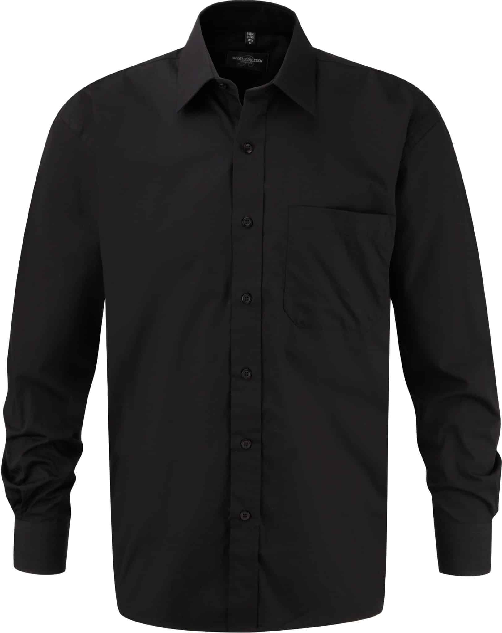 Miniature 3 pour Chemise homme popeline pur coton manches longues