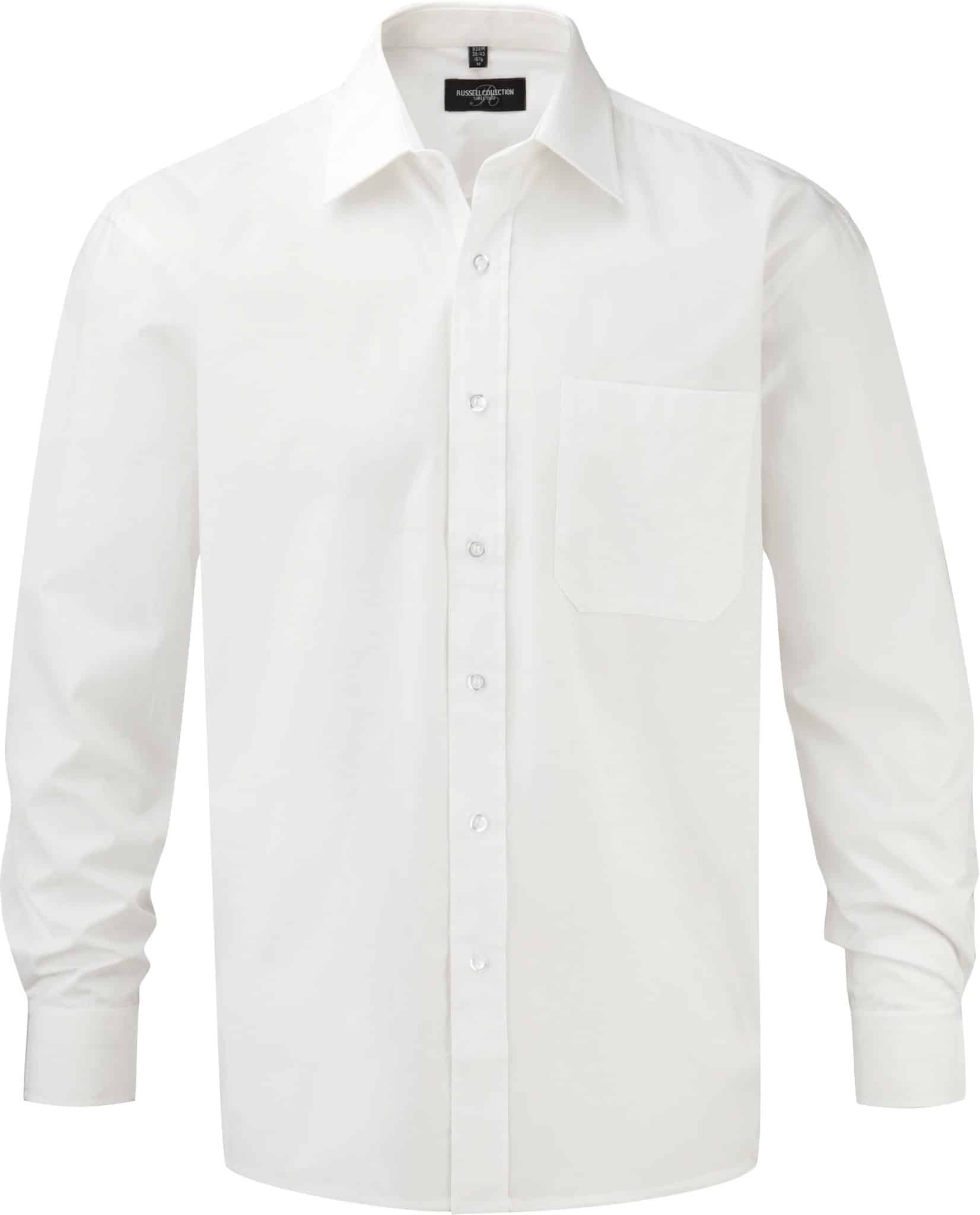 Miniature 4 pour Chemise homme popeline pur coton manches longues