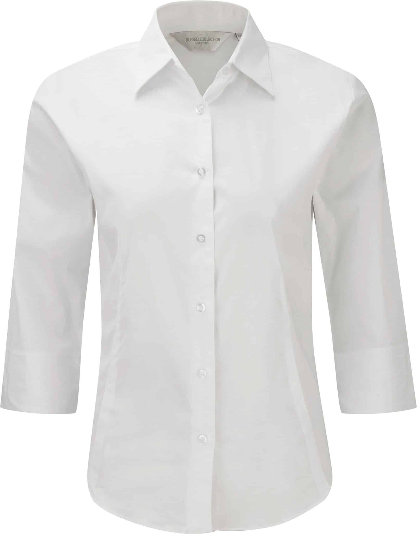 Miniature 6 pour Chemise fittée femme manches 3/4
