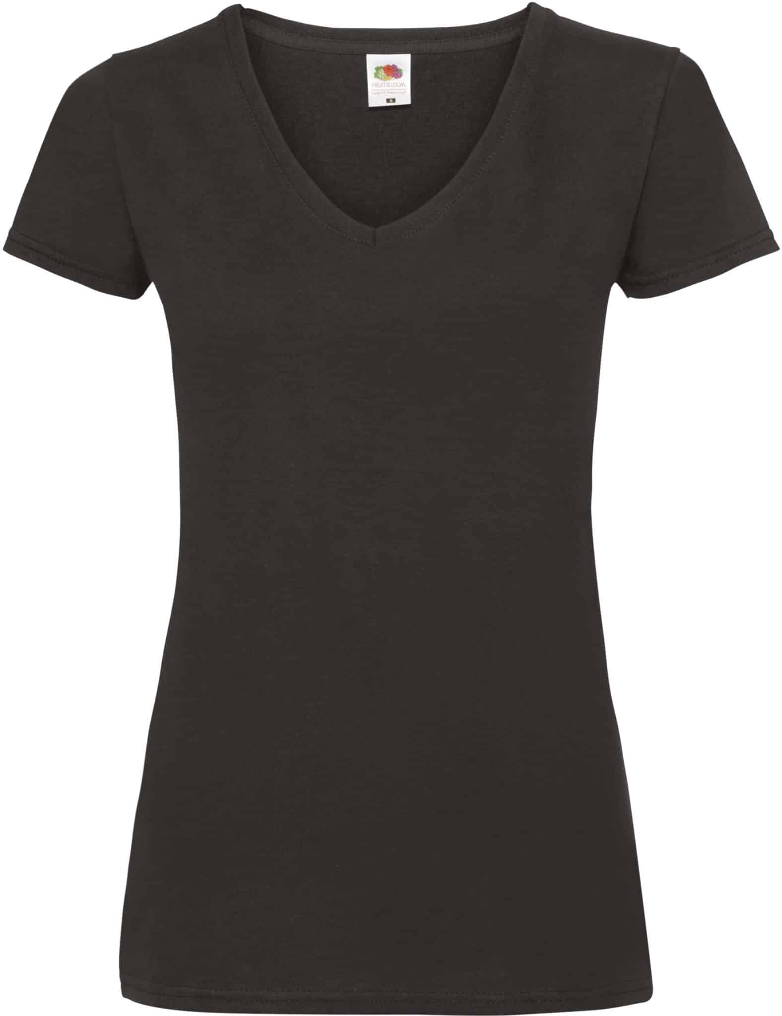 Miniature 3 pour T-shirt femme col v Valueweight (61-398-0)
