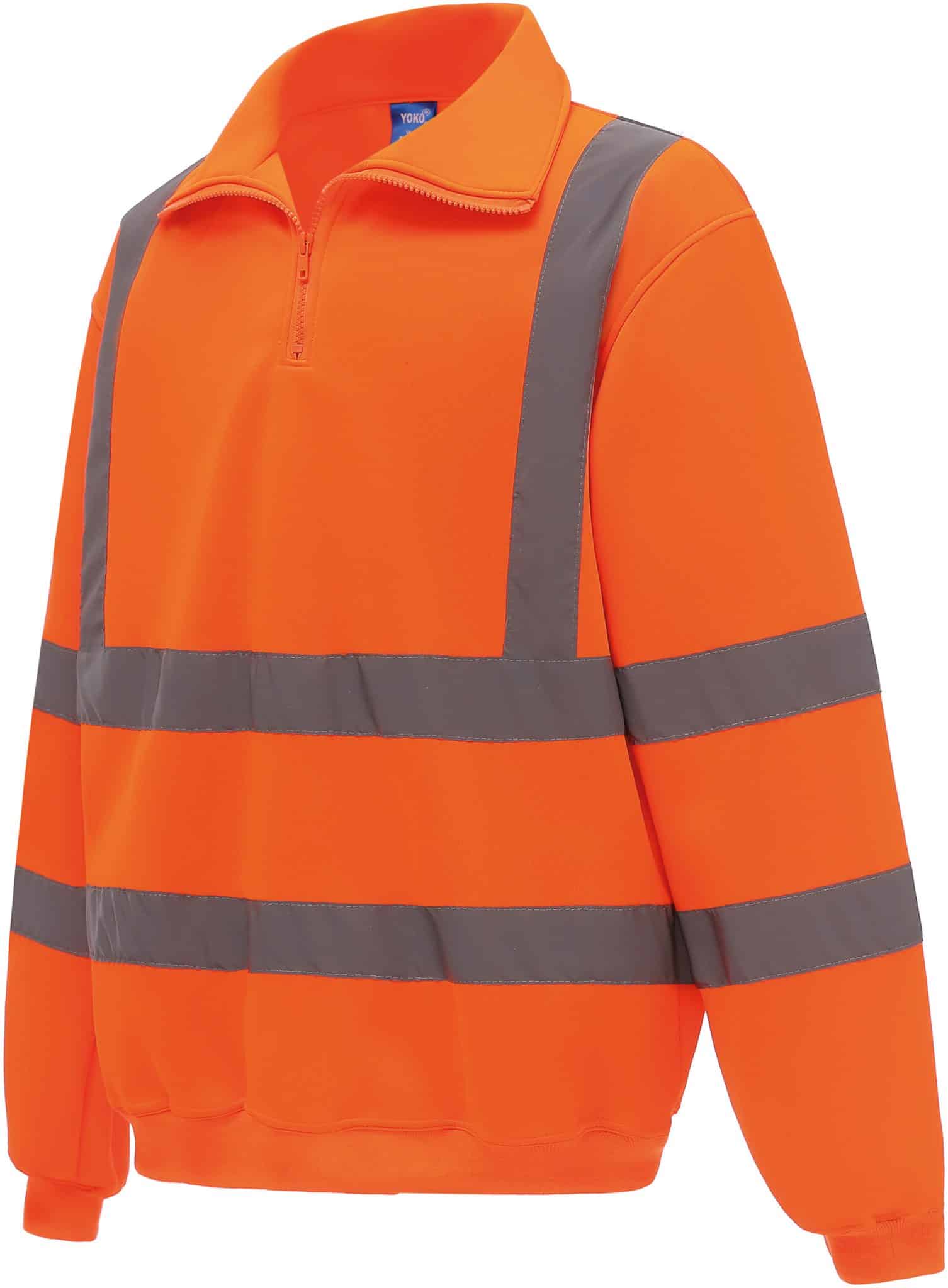 Miniature 4 pour Sweat-shirt 1/4 zip haute visibilité
