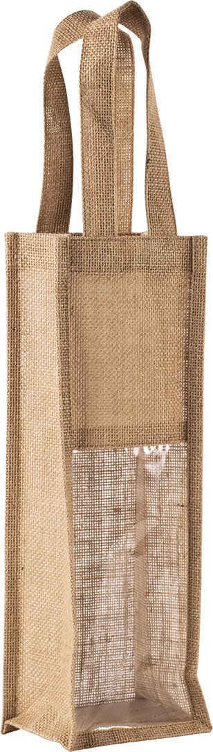 Miniature 2 pour Sac porte-bouteille en jute