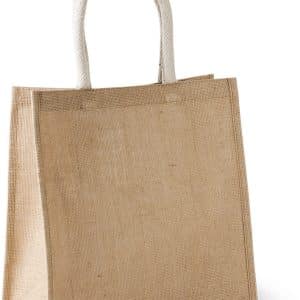 Visuel Sac style cabas en toile de jute - grand modèle