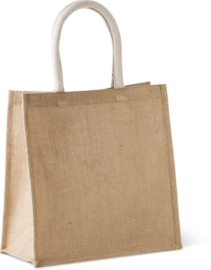 Miniature 1 pour Sac style cabas en toile de jute - grand modèle