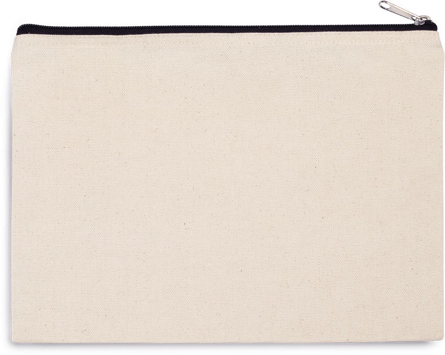 Miniature 1 pour Pochette en coton canvas - grand modèle