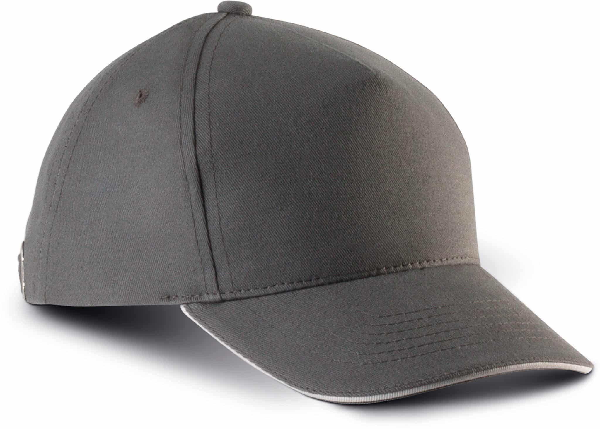Miniature 6 pour Casquette enfant avec sandwich contrasté - 5 panneaux