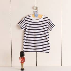 Visuel T-shirt rayé manches courtes