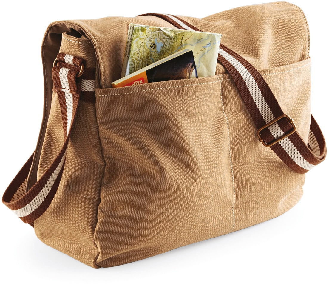 Miniature 1 pour Sac courrier vintage en toile