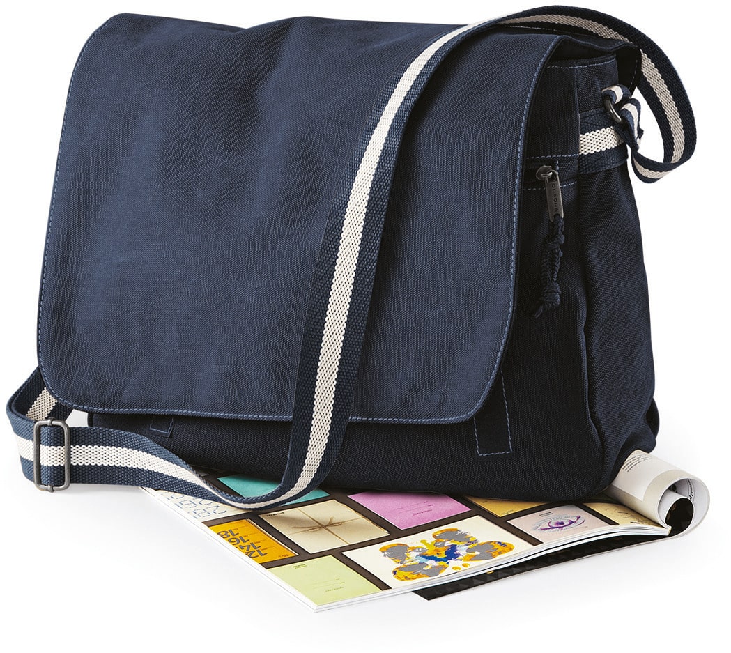 Miniature 7 pour Sac courrier vintage en toile