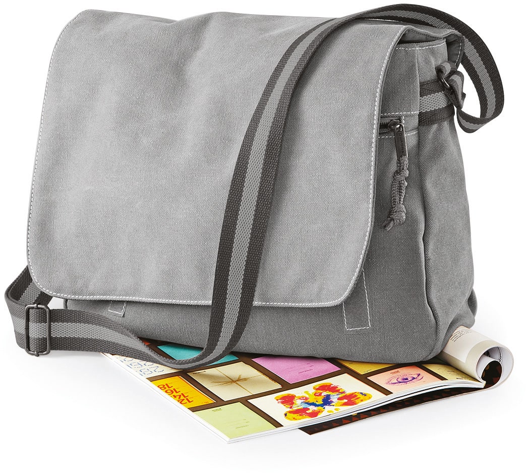 Miniature 8 pour Sac courrier vintage en toile