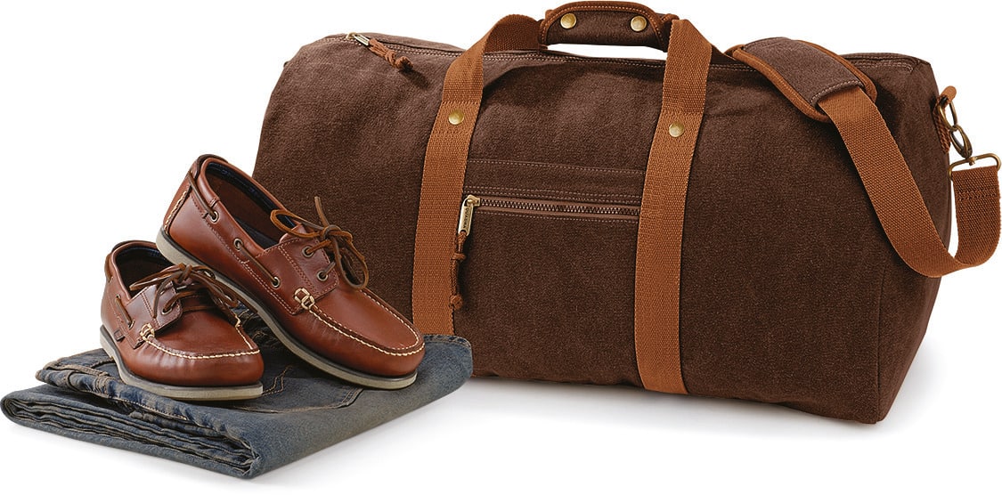 Miniature 4 pour Sac de voyage vintage en toile