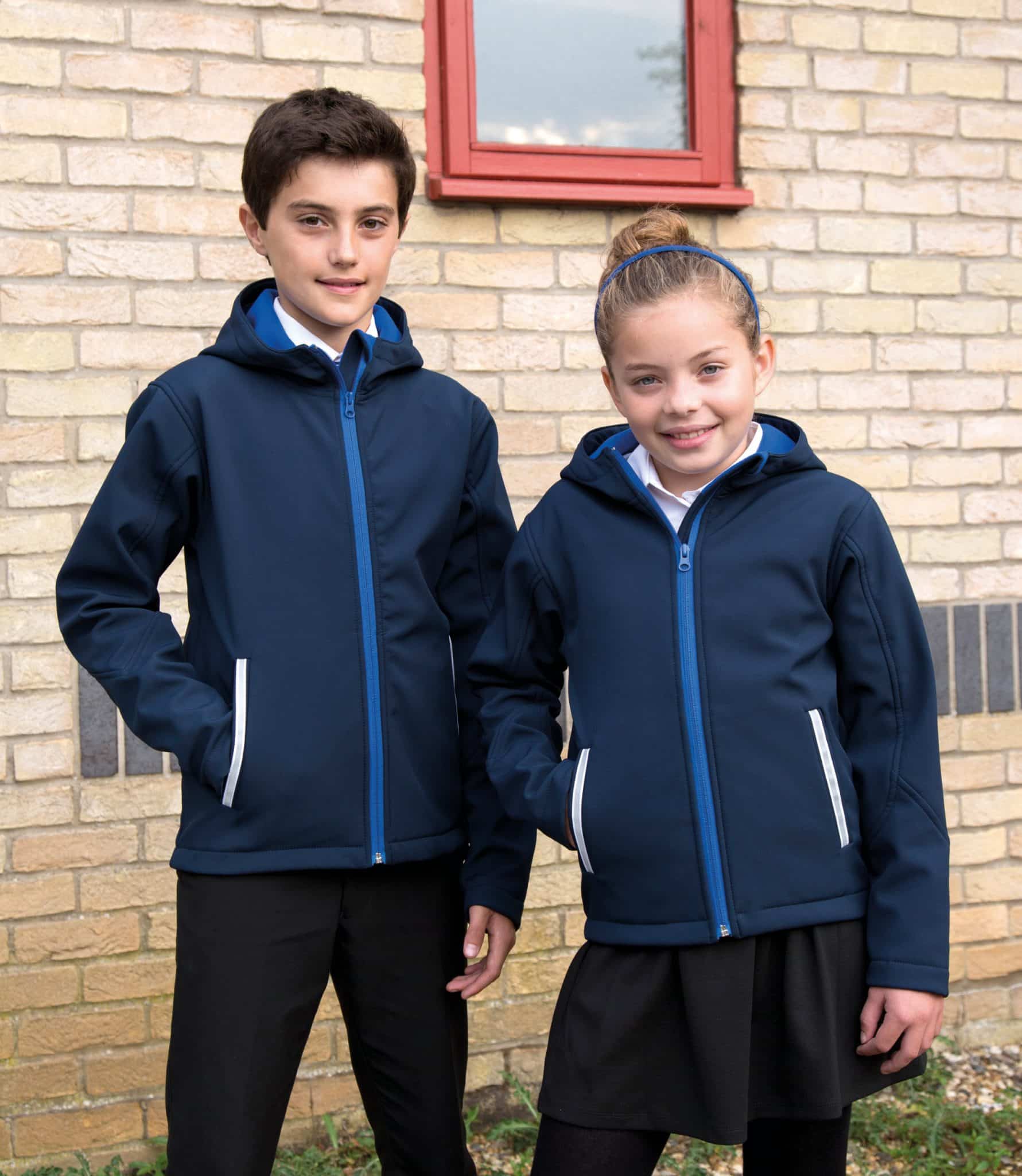 Miniature 1 pour Veste Softshell Capuche Enfant