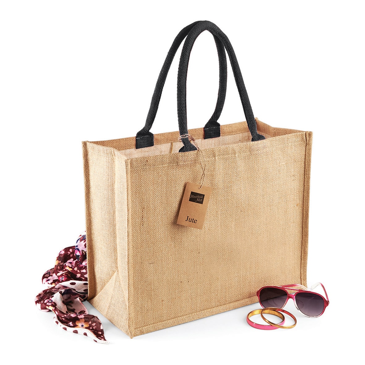 Miniature 2 pour Sac shopping classique en jute