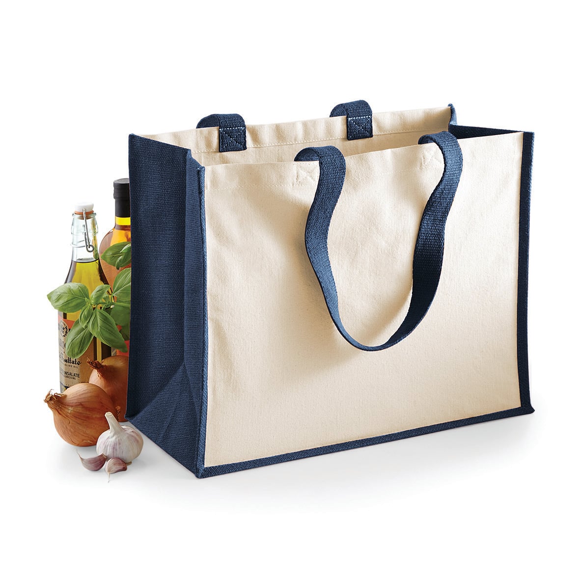 Miniature 2 pour Sac cabas classique en jute