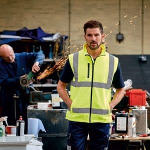 Visuel Bodywarmer softshell haute visibilité
