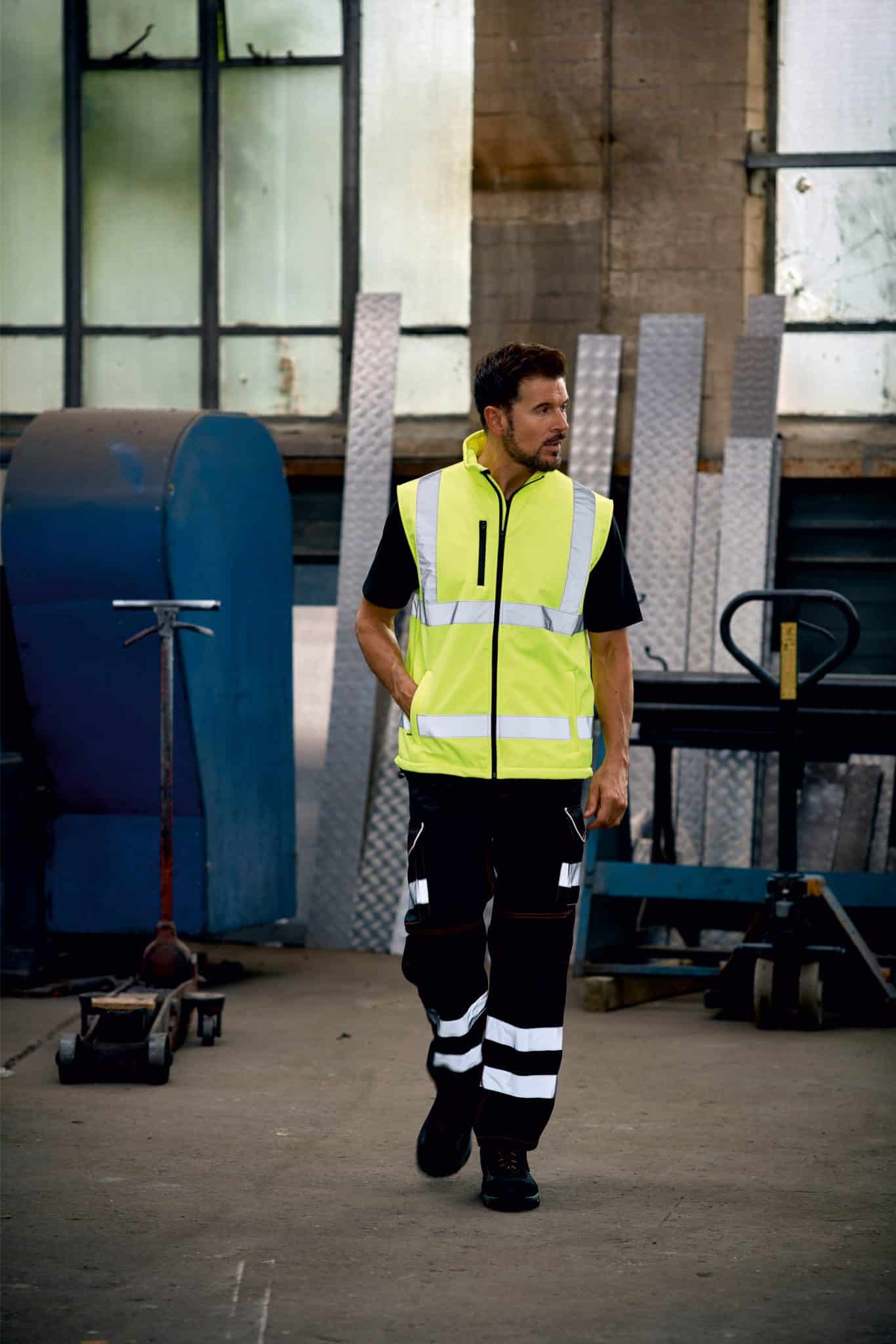 Miniature 2 pour Bodywarmer softshell haute visibilité