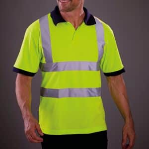Visuel Polo manches courtes haute visibilité