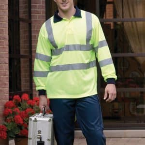Visuel Polo manches longues haute visibilité