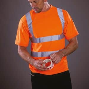 Visuel T-shirt manches courtes haute visibilité