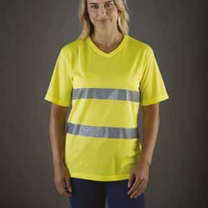 Visuel T-shirt col V haute visibilité Top Cool