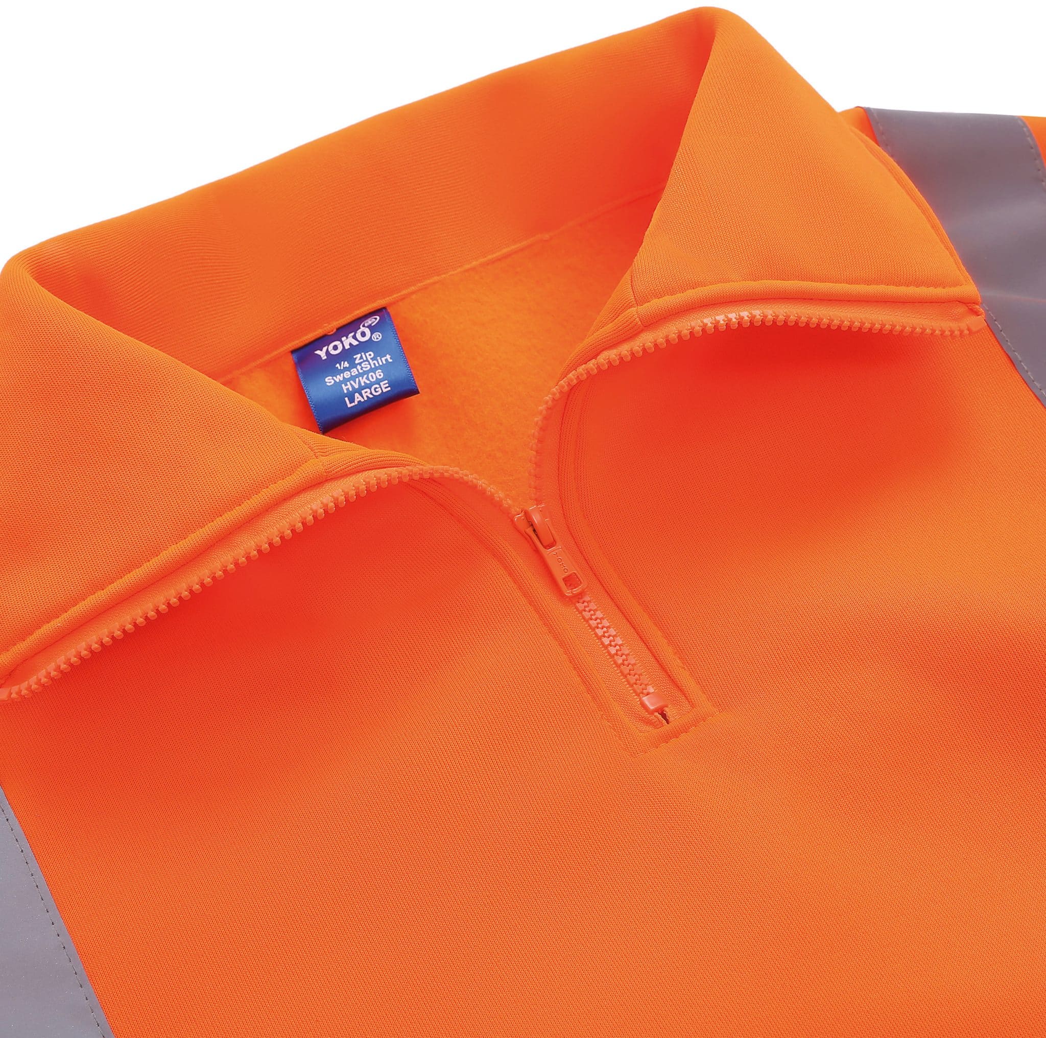 Miniature 2 pour Sweat-shirt 1/4 zip haute visibilité