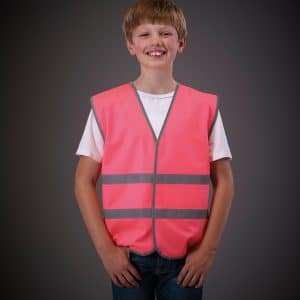 Visuel Gilet avec bordures et bandes réfléchissantes