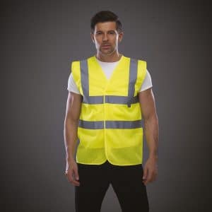 Visuel Gilet haute visibilité à maille ajourée recyclée