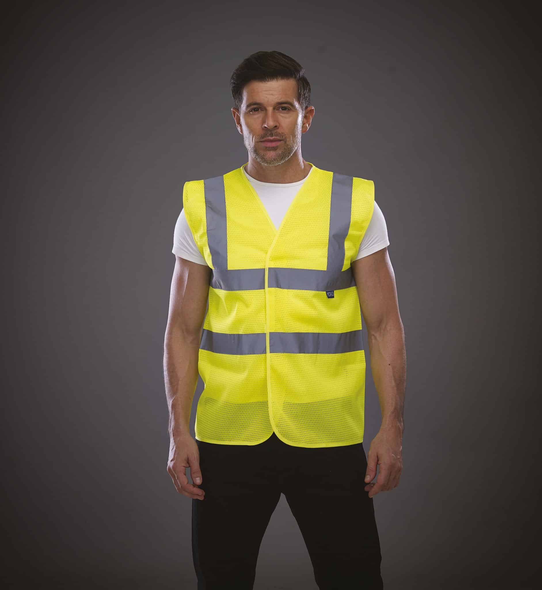 Miniature 1 pour Gilet haute visibilité à maille ajourée recyclée