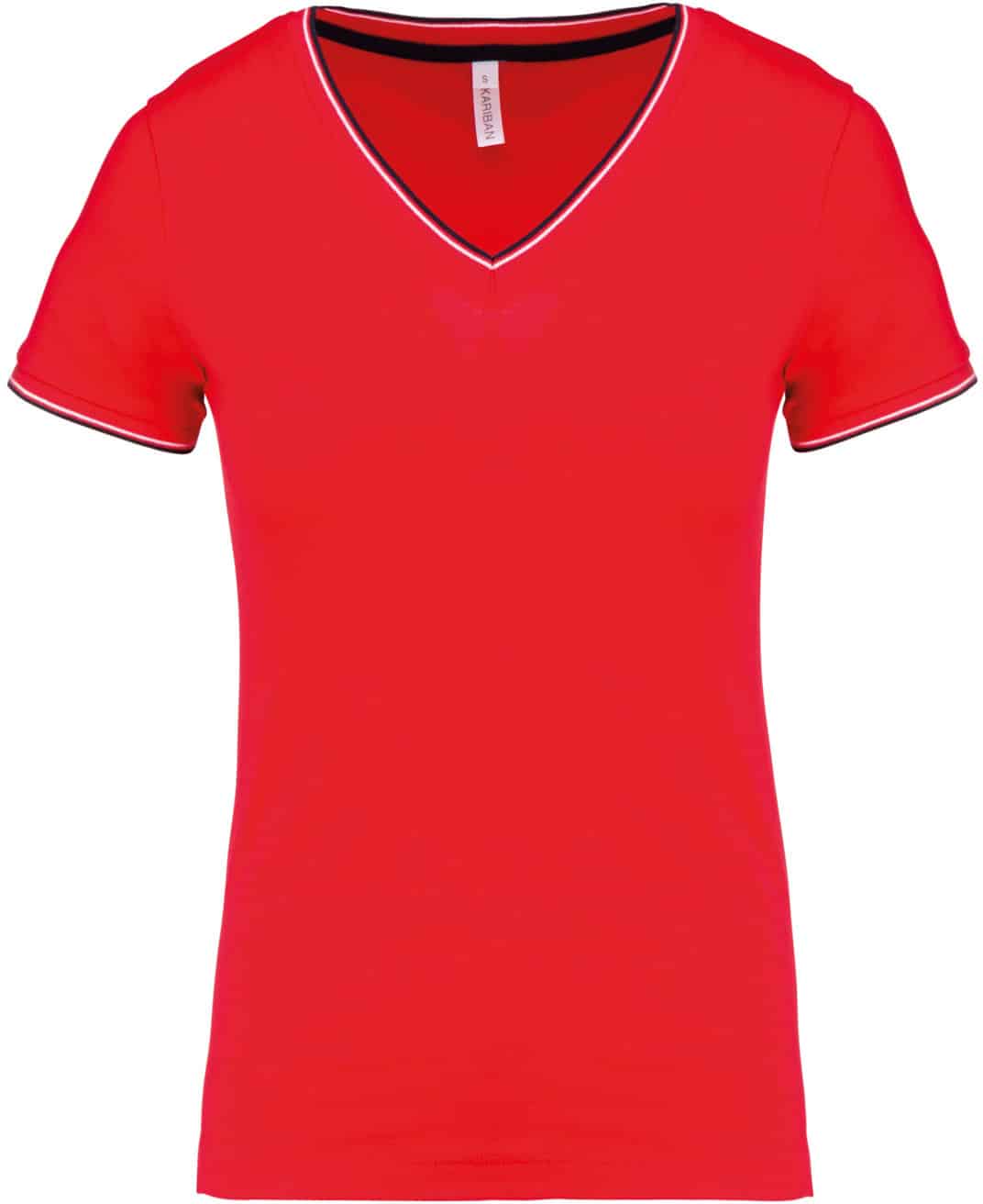 Miniature 13 pour T-shirt maille piquée col V femme