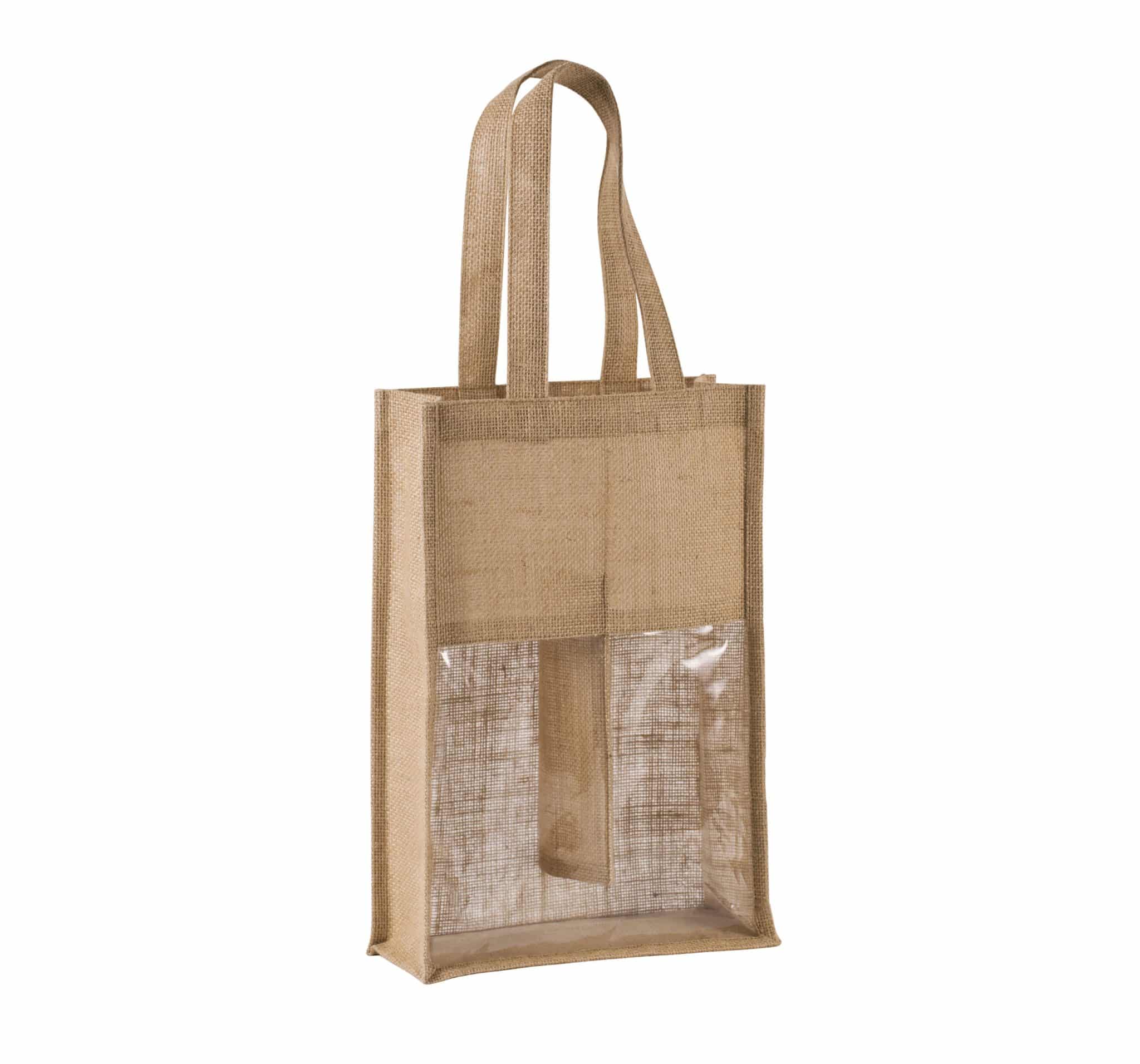 Miniature 4 pour Sac porte-bouteilles en jute