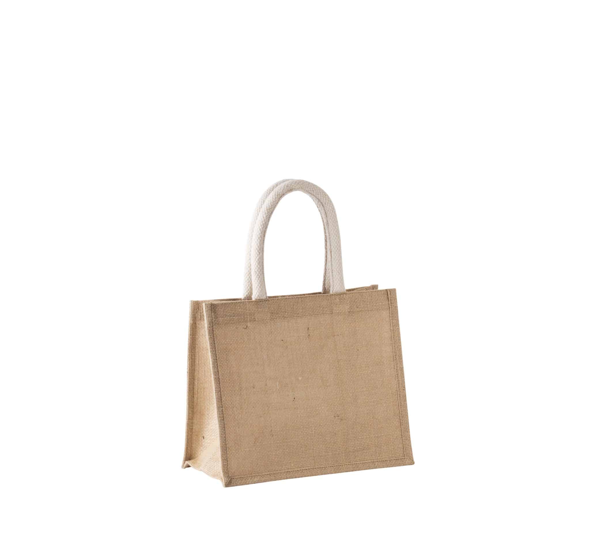 Miniature 11 pour Sac style cabas en toile de jute - modèle moyen