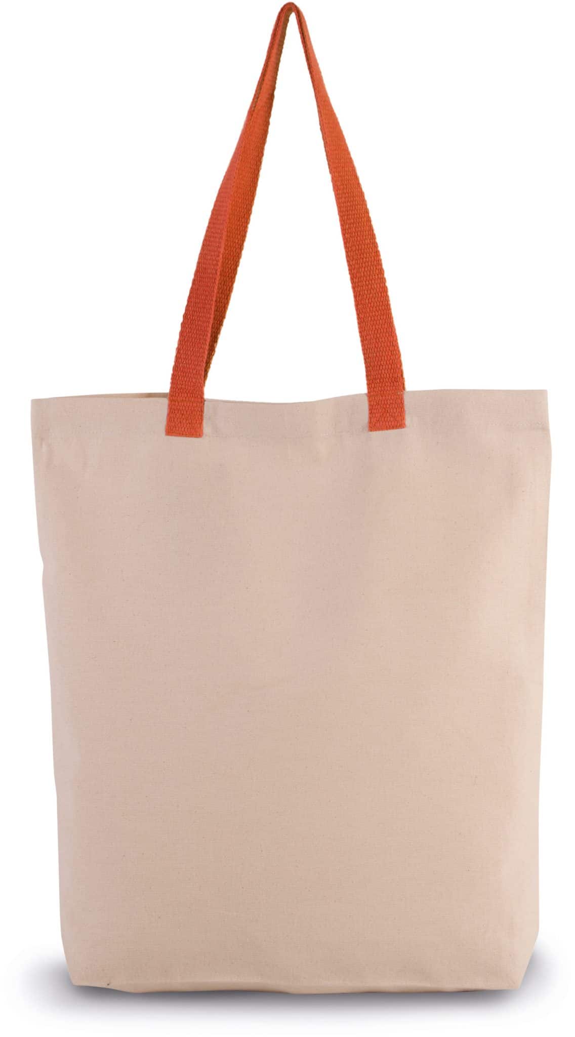 Miniature 11 pour Sac shopping à soufflet avec poignées contrastées