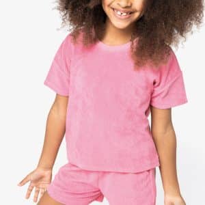 Visuel T-shirt écoresponsable en éponge fille