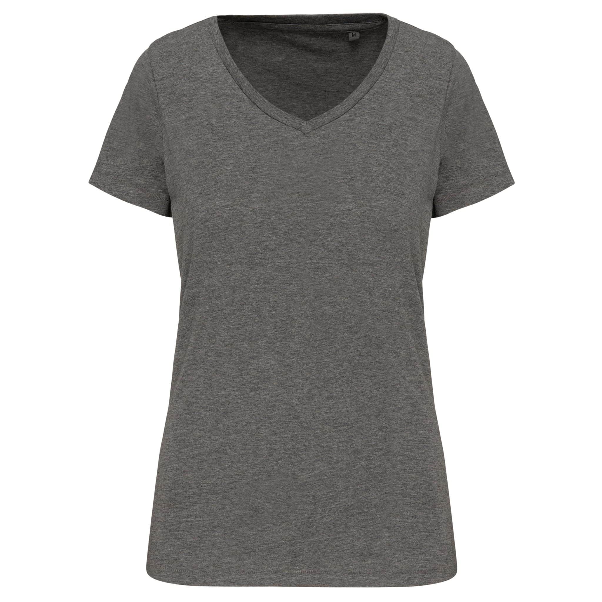 Miniature 10 pour T-shirt Supima® col V manches courtes femme