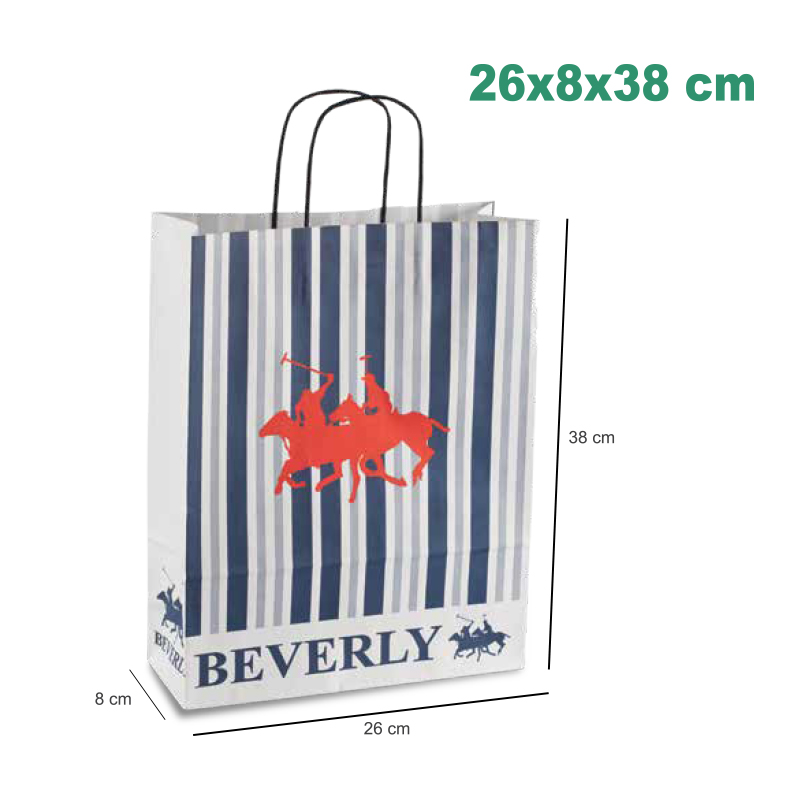 Miniature 1 pour Sac papier kraft Offset Taille 26 x 38 cm