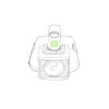 Zone avant le bouton d\'alimentation