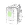 Au-dessus de la poche. Sac déplié
