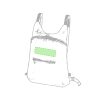 Au-dessus de la poche. Sac déplié