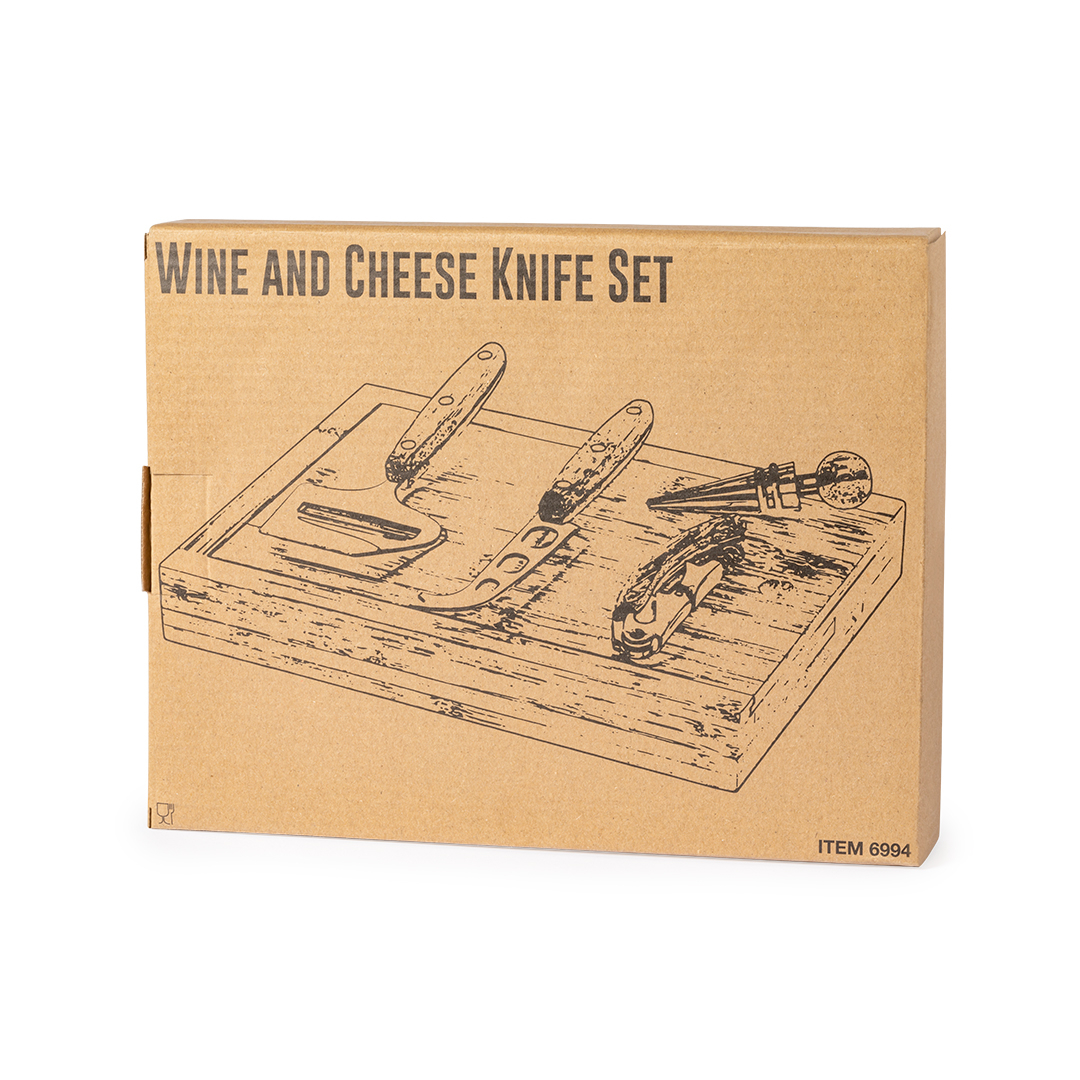 Miniature 2 pour Set Vin et Fromages Loxusa - personnalisable