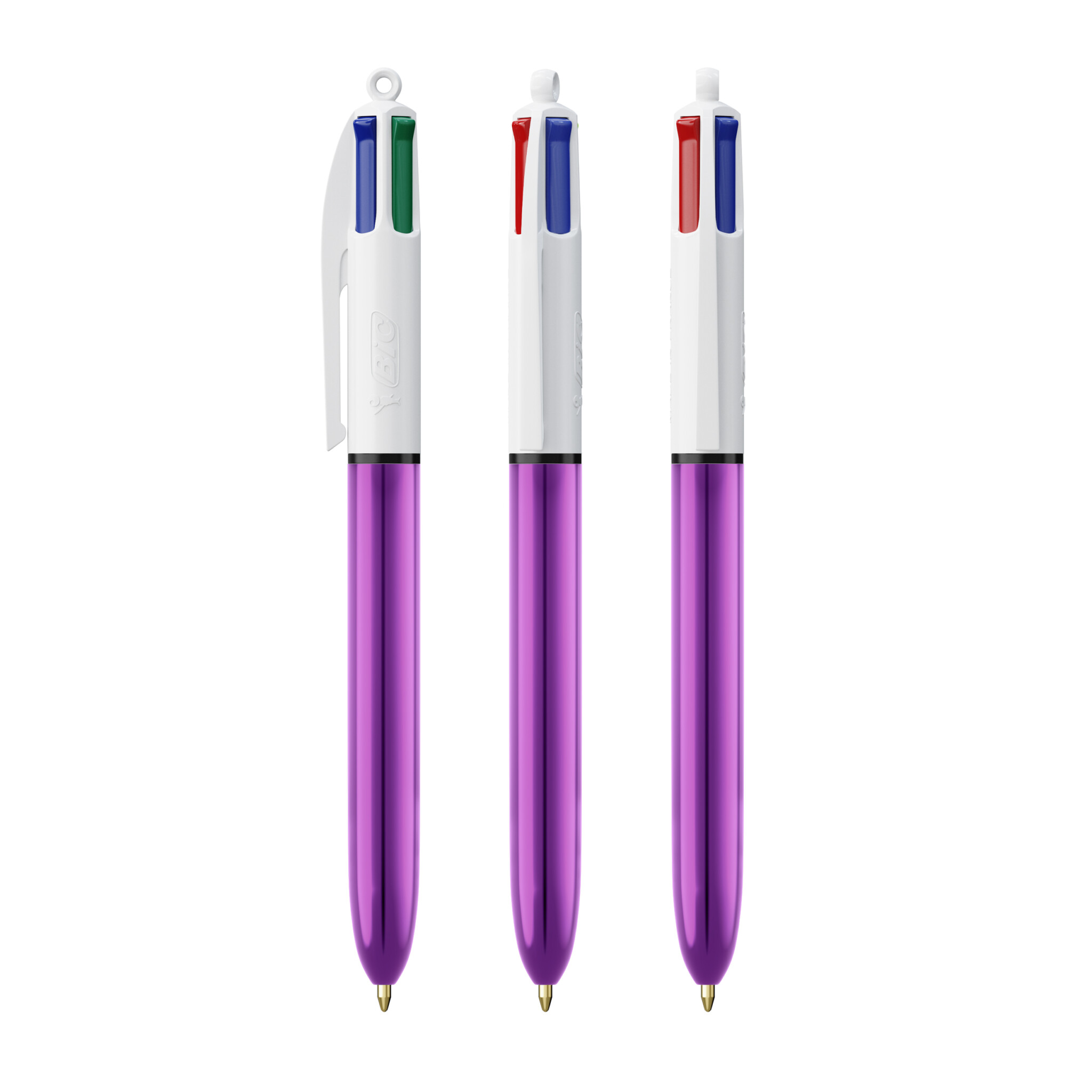 Miniature 5 pour BIC® 4 Couleurs Shine bille