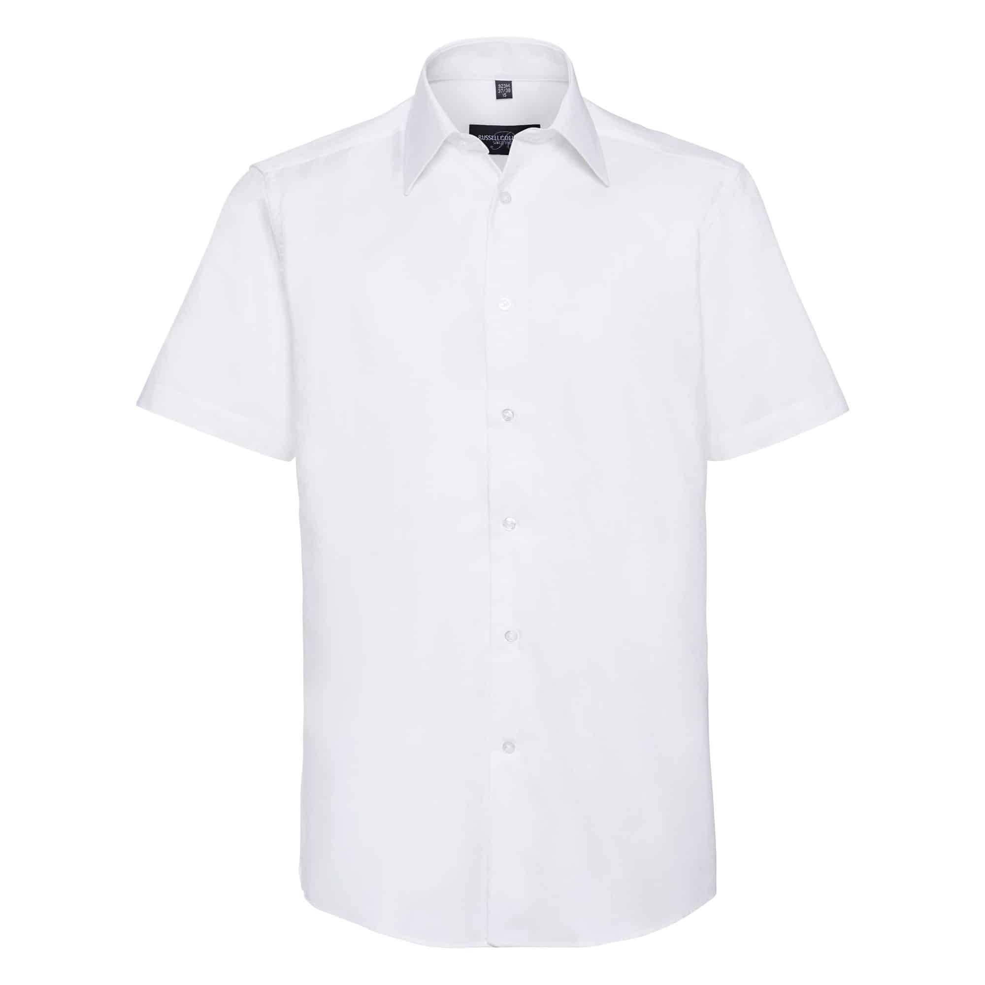 Miniature 10 pour Chemise oxford cintrée manches courtes homme