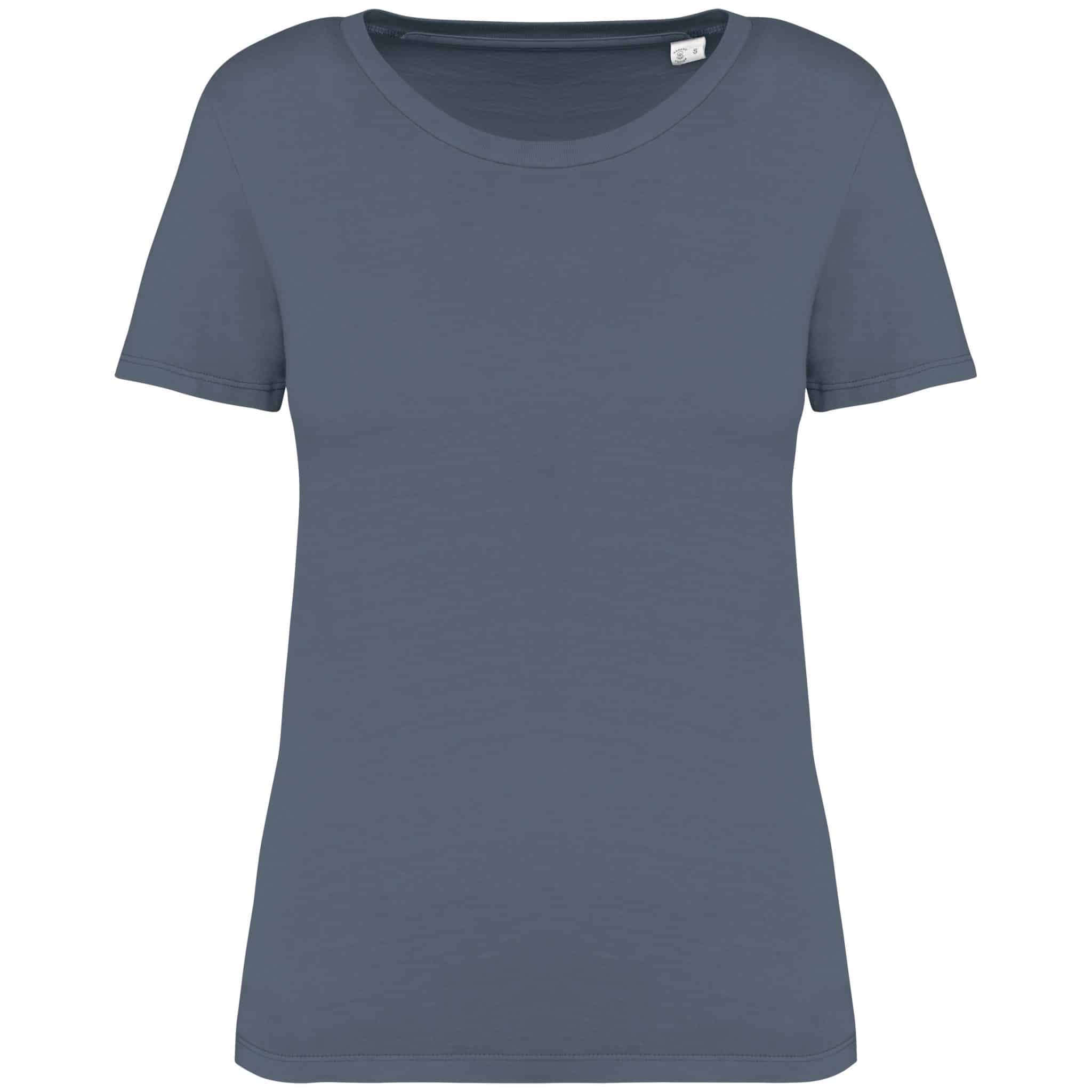 Miniature 8 pour T-shirt écoresponsable délavé femme