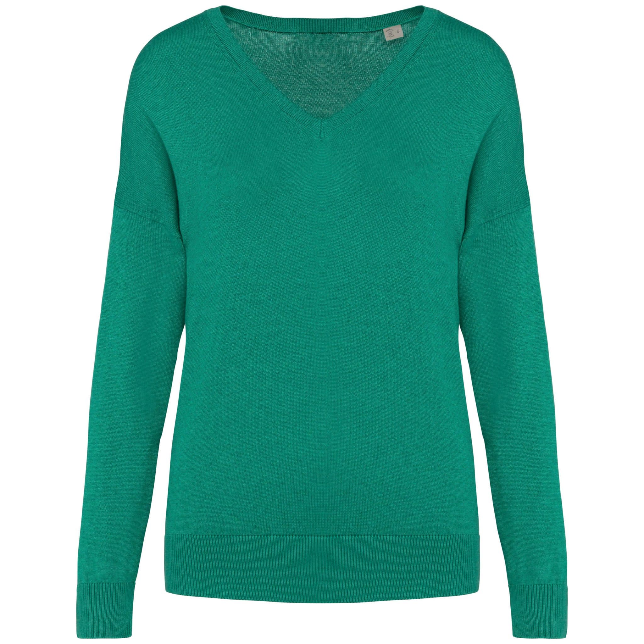 Miniature 10 pour Pull écoresponsable col V en lyocell femme