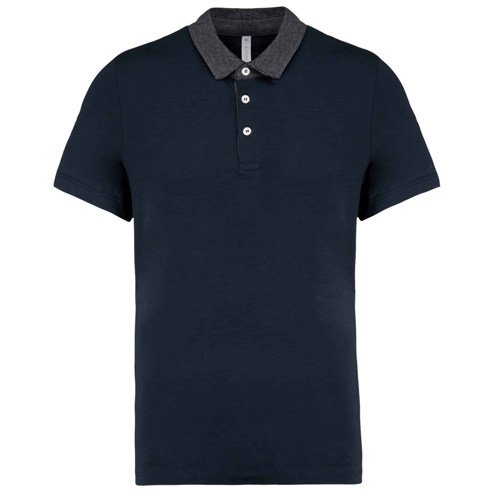 Miniature 15 pour Polo jersey bicolore homme